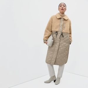 Everlane Quilted Teddy Coat